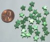 30 7mm Green Fiber Optic Stars